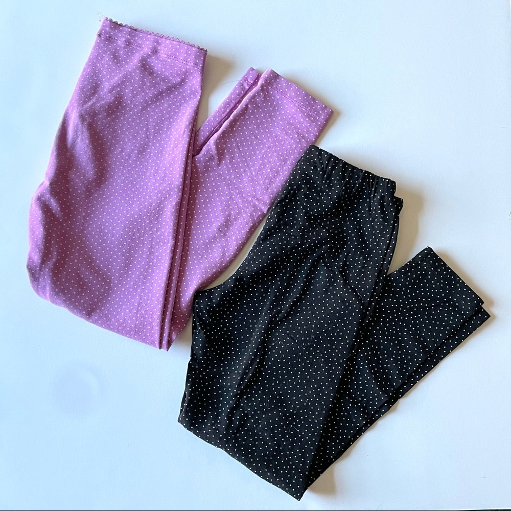 Tea and Uniqlo polka Dot Leggings